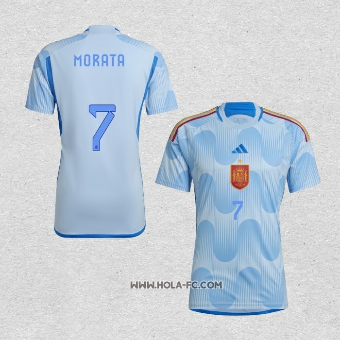Camiseta Segunda Espana Jugador Morata 2022